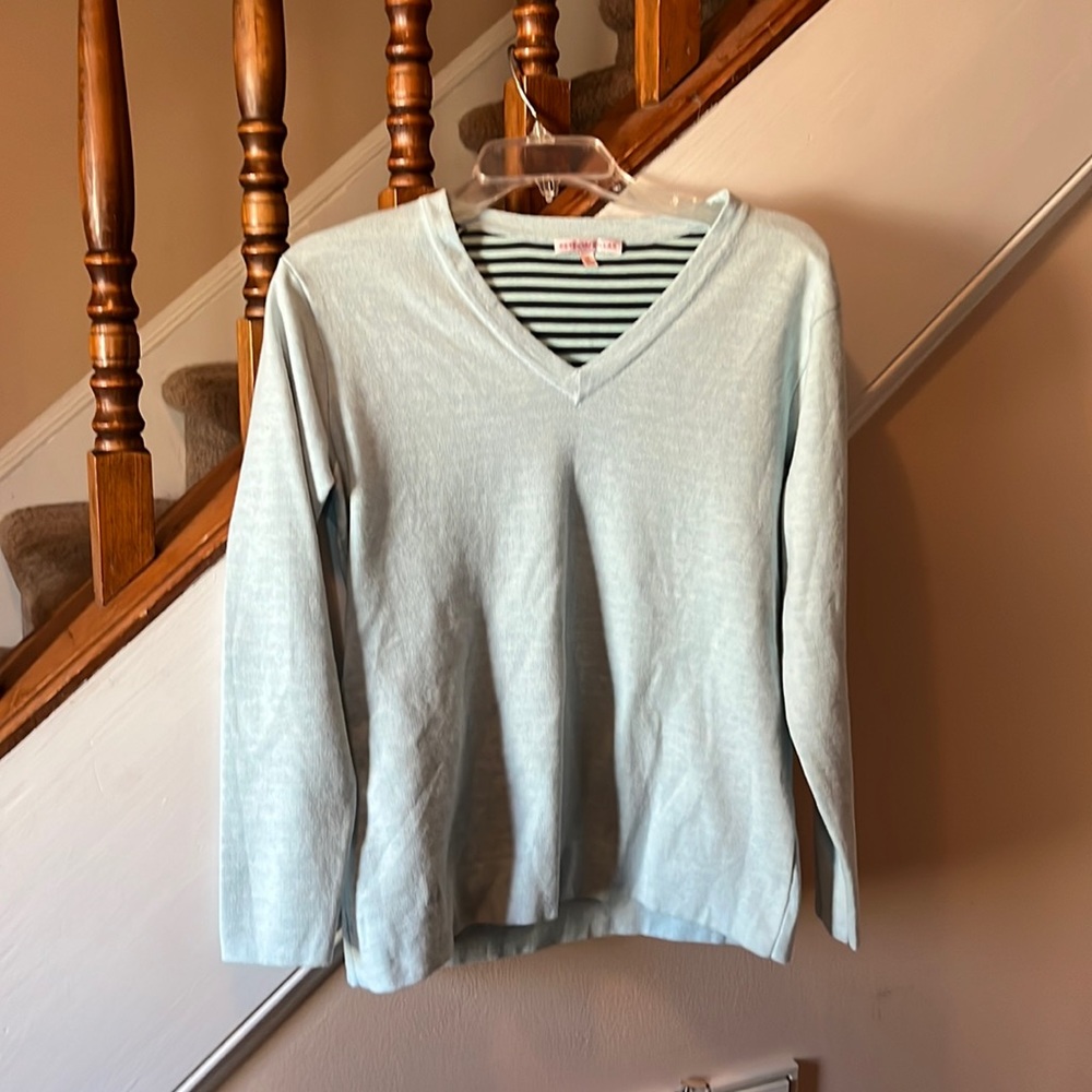 Peter Millar Light Blue Sweater V Neck